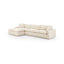 PLUME 2-PIECE SECTIONAL LEFT CHAISE BERGAMO PARCHMENT | 270 x 178 x 85 CM.