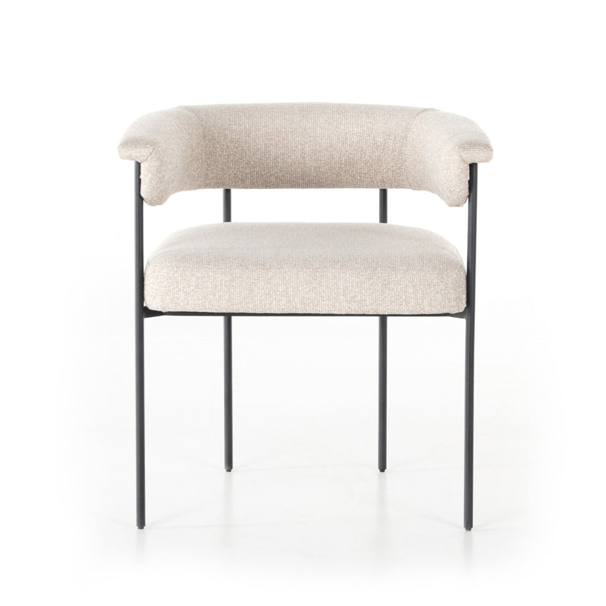 CARRIE DINING CHAIR-LIGHT CAMEL | 59.69 x 58.42 x 69.85 CM.