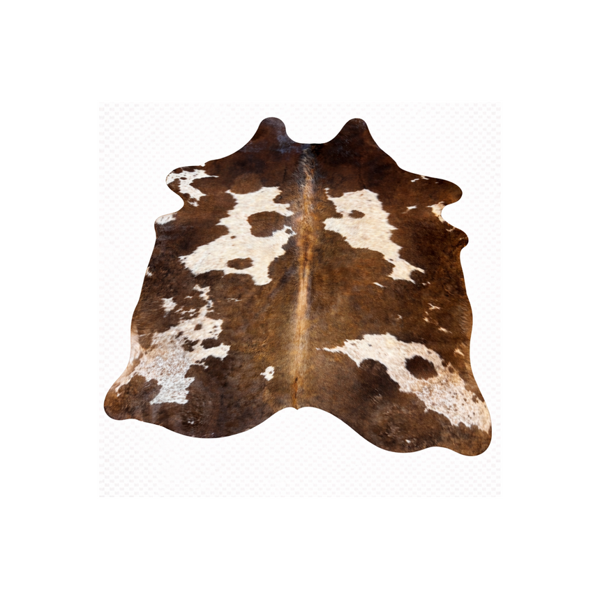 COWHIDE BROWN & WHITE
