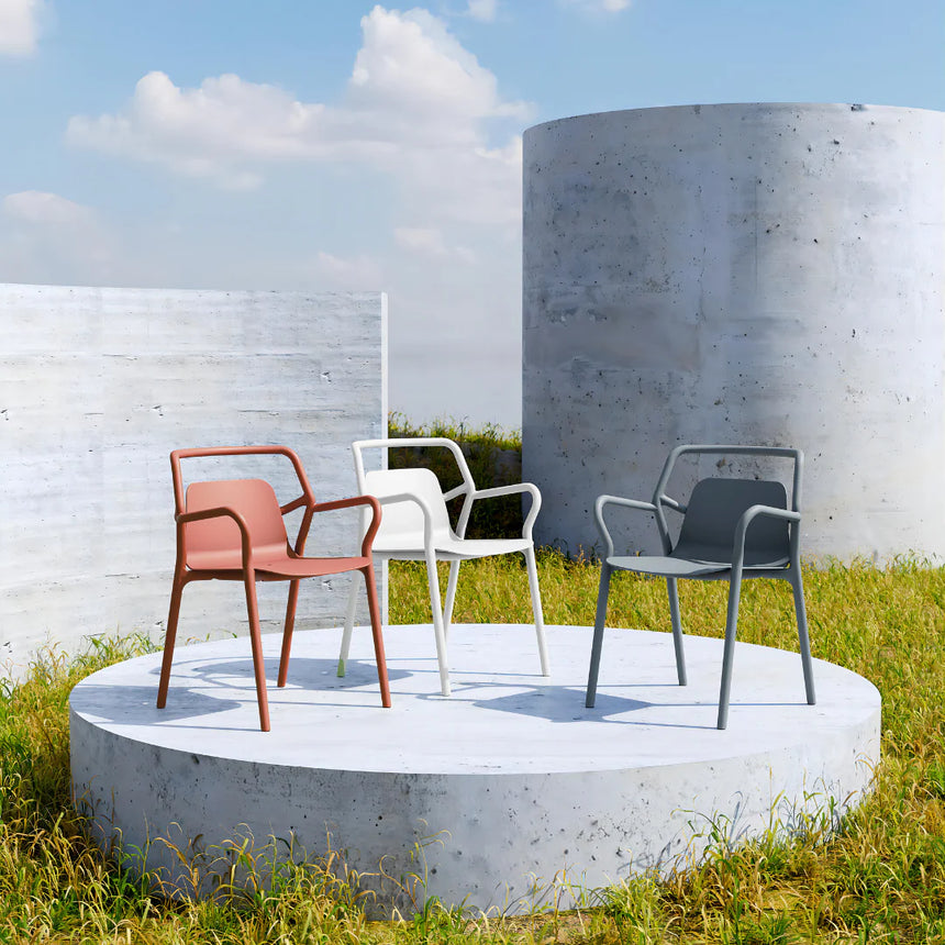 MIA OUTDOOR CHAIR BLACK | 80 x 53 x 60 CM.