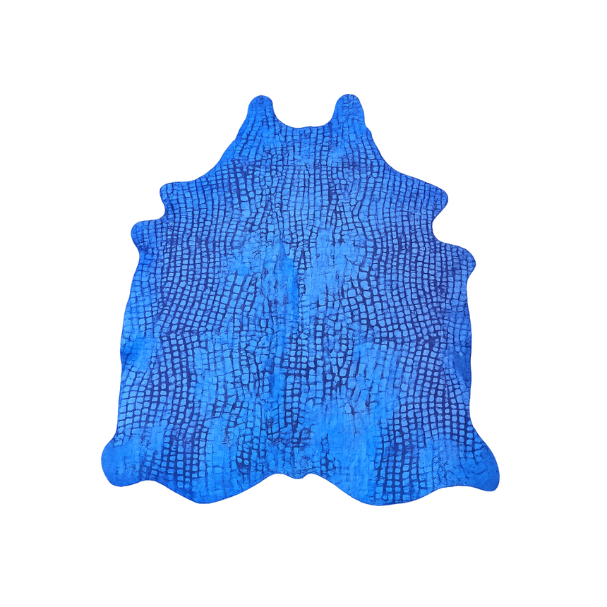 COWHIDE ELECTRIC CROC-EMBOSSED