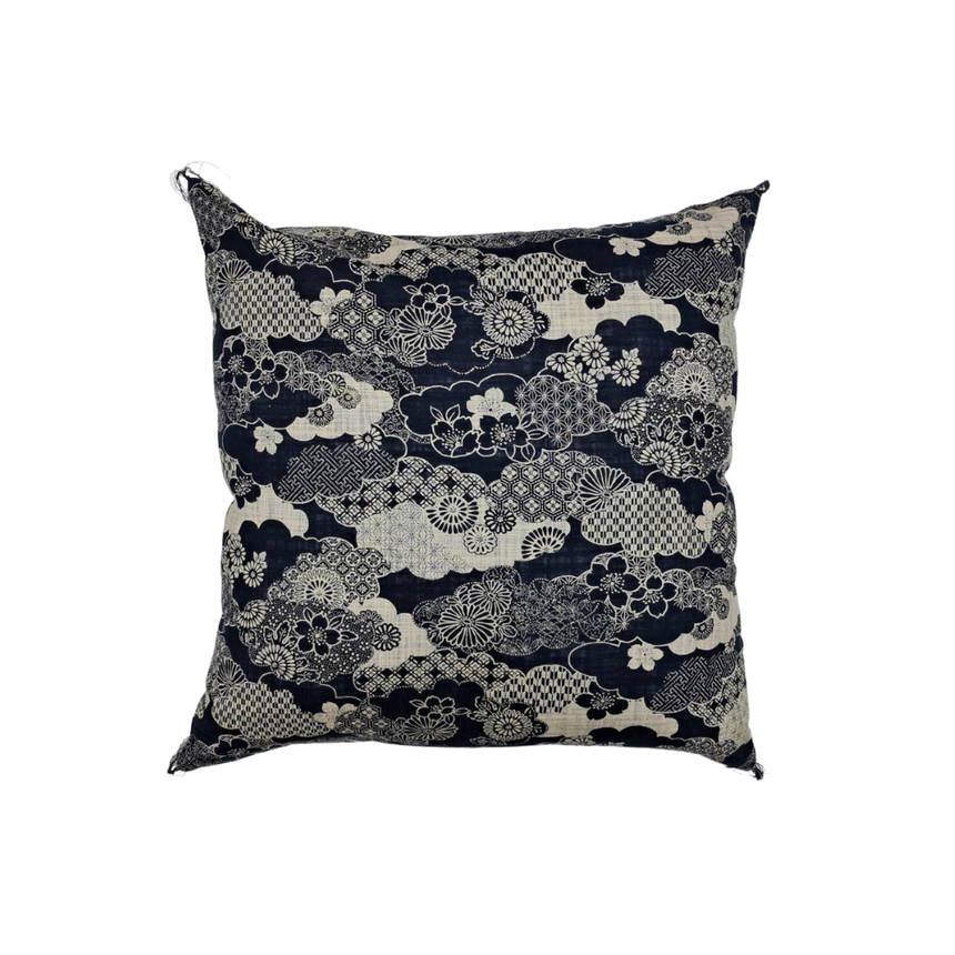 KYOTO CUSHION COVER AIZOME - FU KUMOTORI  | 50 x 50 CM.
