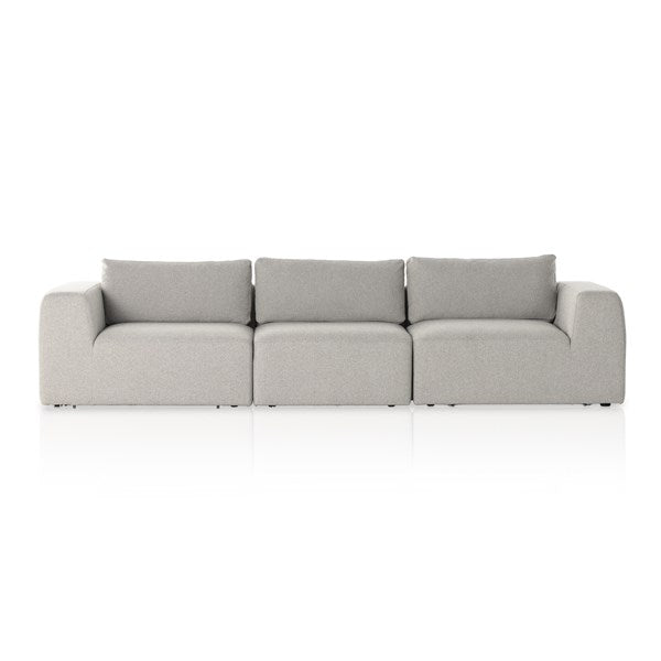 BRYLEE 3-PIECE SECTIONAL TORRANCE SILVER | 267 x 122 x 83 CM.