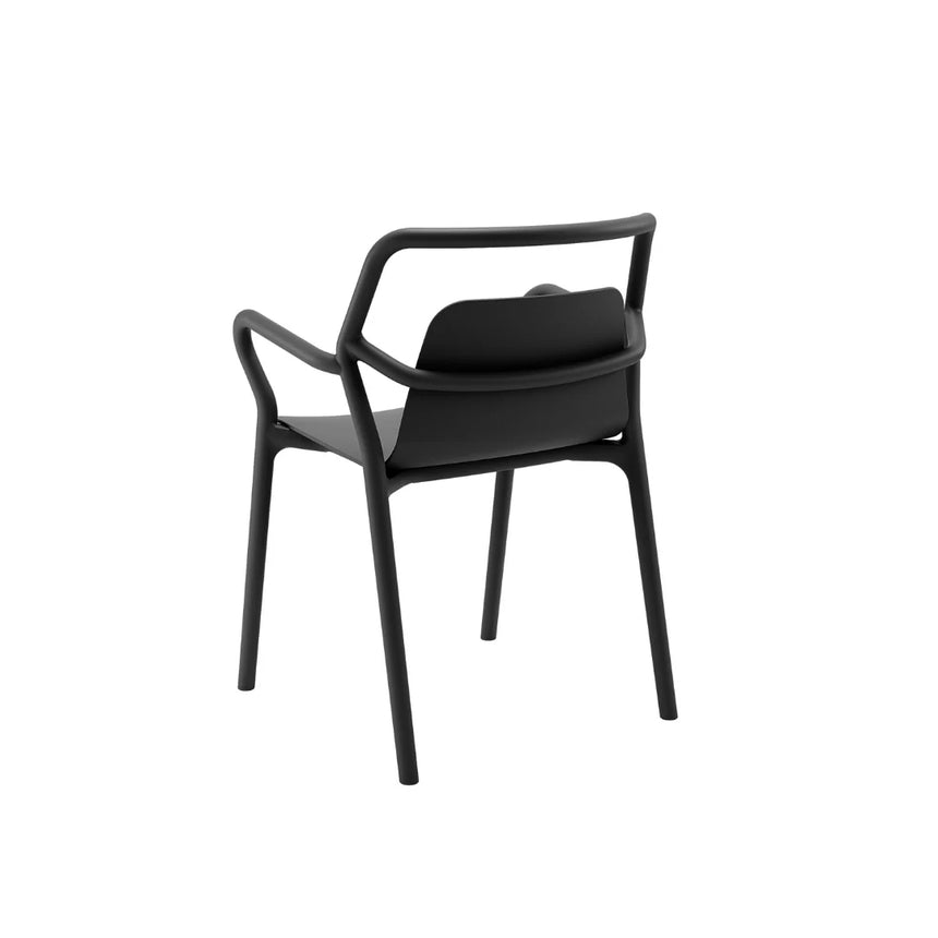 MIA OUTDOOR CHAIR BLACK | 80 x 53 x 60 CM.