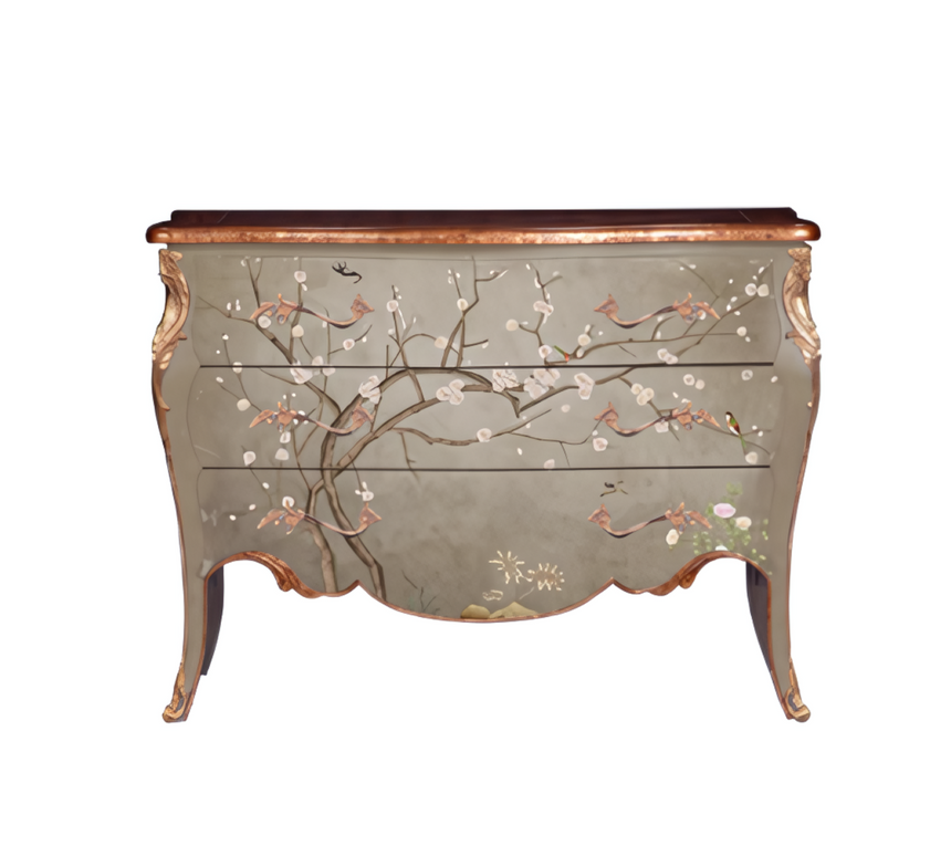 FRENCH COMMODE CHINO SERIE CHERRY BLOSSOM  | 150 x 90 x 58 CM.