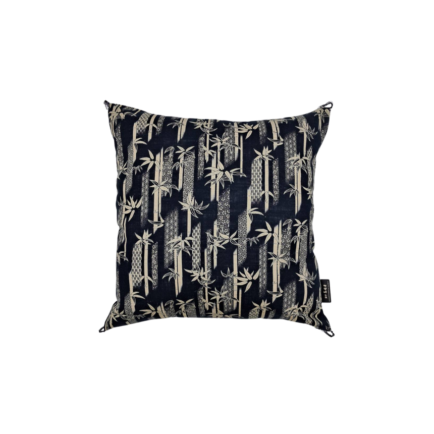 KYOTO CUSHION COVER AIZOME - FU TAKE BAMBOO  | 50 x 50 CM.