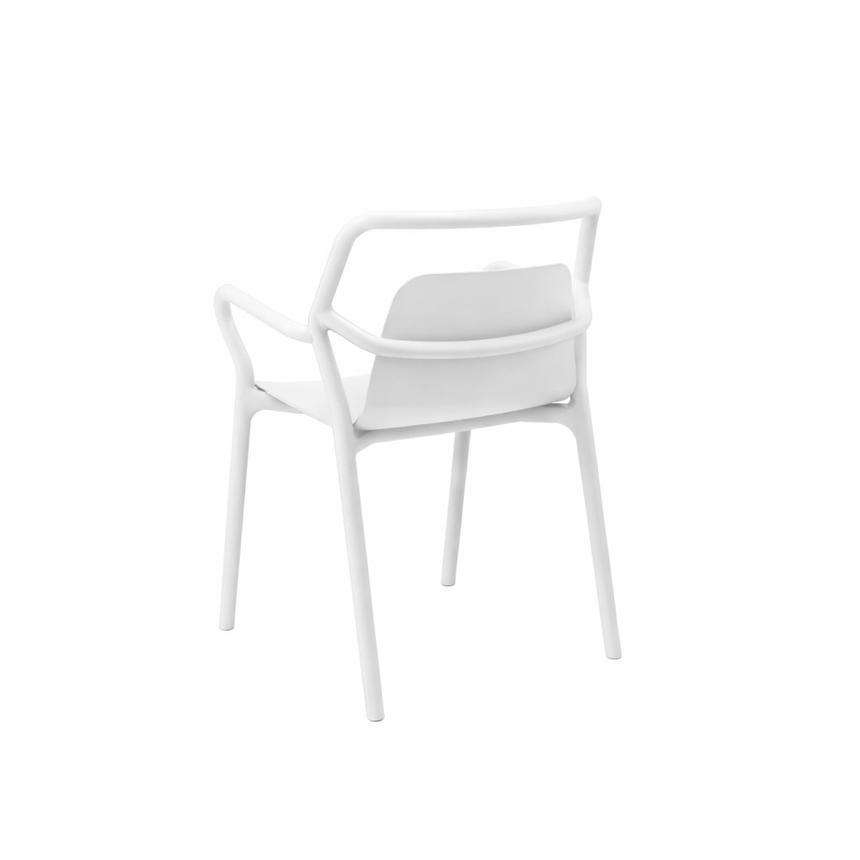 MIA OUTDOOR CHAIR WHITE | 80 x 53 x 60 CM.