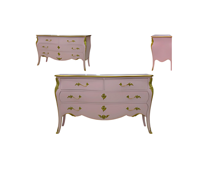 FRENCH COMMODE BLUSH PINK | 150 x 90 x 58 CM.