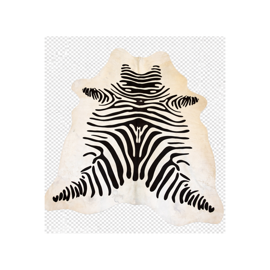 COWHIDE ZEBRA