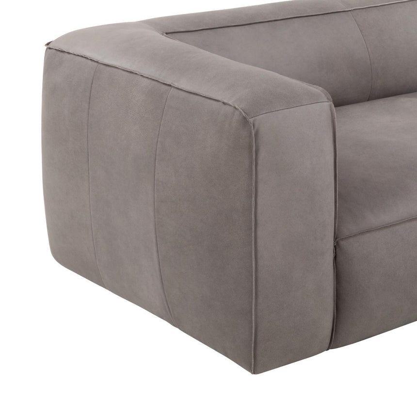 RAW DIVA SOFA IN UTAH SMOKE | 250 x 102 x 70 CM.