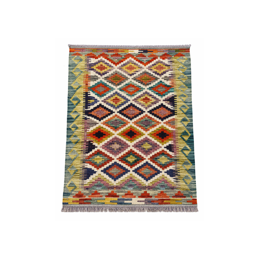 FLAT WEAVE VEGY KILIM RUG | 1.17 × 0.82 M