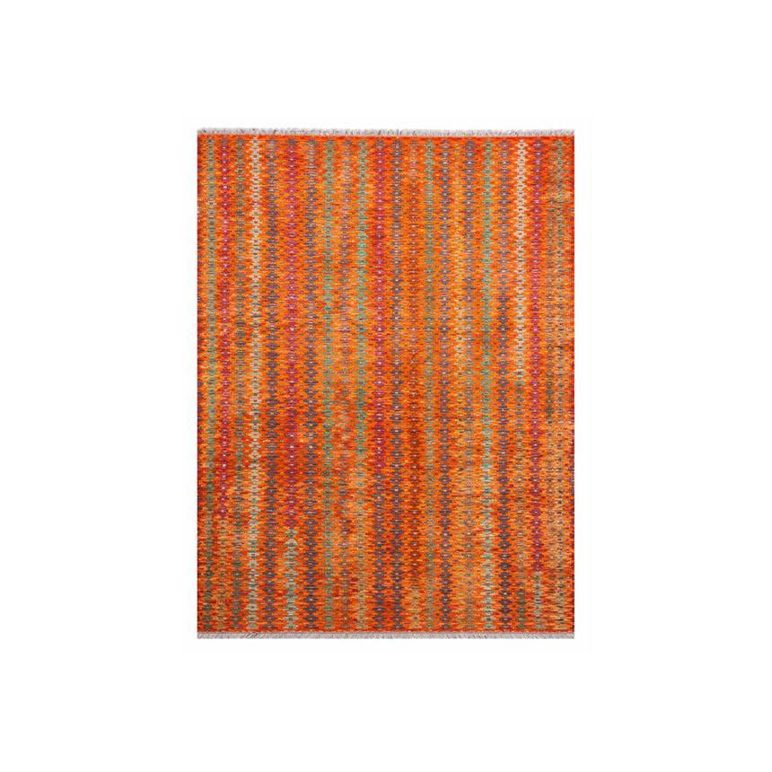 LARGE HANDMADE KILIM RUG | FLAT WEAVE VEGY KILIM | 2.93×2.06 M