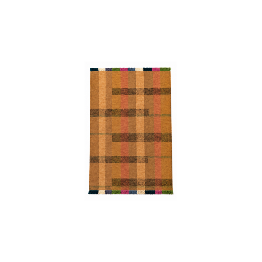 RUG ARCOBALENO - HANDWOVEN AFGHAN CONTEMPORARY KILIM | 3.85 x 2.66 M.