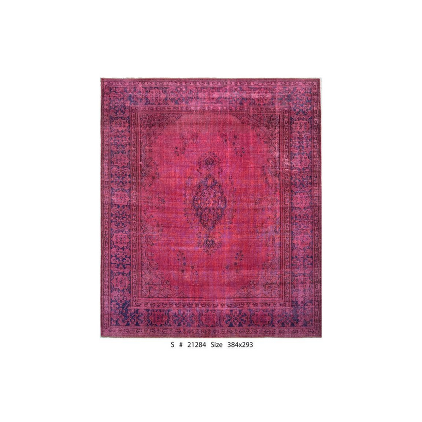 OVERDYED VINTAGE RUG | 3.84 × 2.93 M