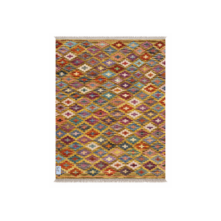 FLAT WEAVE VEGY KILIM RUG | 1.17 × 0.87 M