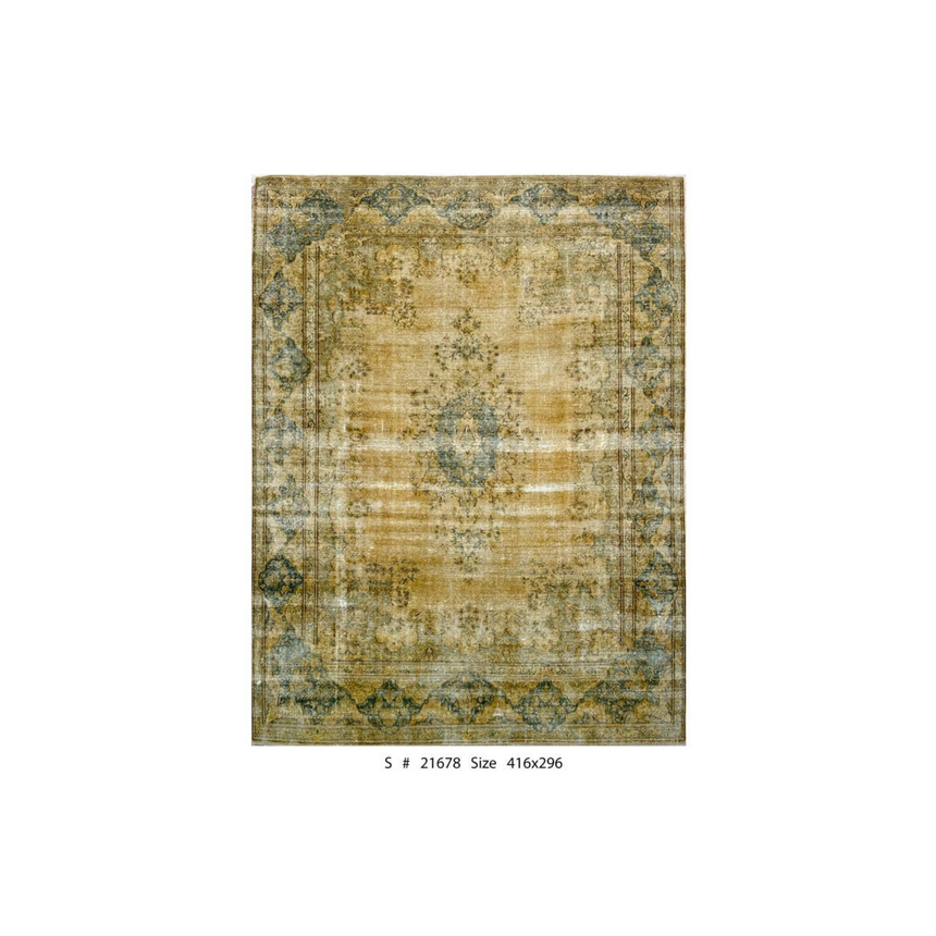 OVERDYED VINTAGE RUG | 4.16 × 2.96 M