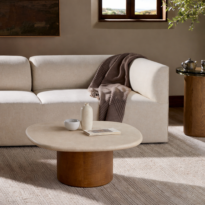 MIAMI SCULPTURAL COFFEE TABLE | 80 x 90 x 40 CM.
