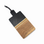 DECOR CHEESE BOARD - BLACK MARBLE & WOOD WITH BRASS INLAY | 35 x 20 x 1.5 CM.