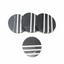 DECOR COASTER SET OF 4 - BLACK & WHITE MARBLE | 4" × 4" × 0.6"
