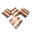 DECOR COASTER SET OF 4 - PINKISH & REDDISH MARBLE | 4" × 4" × 0.6"