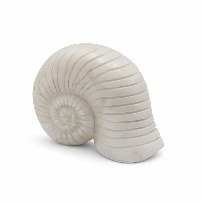 DECOR SNAIL - WHITE MARBLE | 16 x 12 x 6 CM.