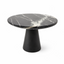 DECOR STAND - BLACK MARBLE WITH METAL STAND | 10" x 10" x 4.5"