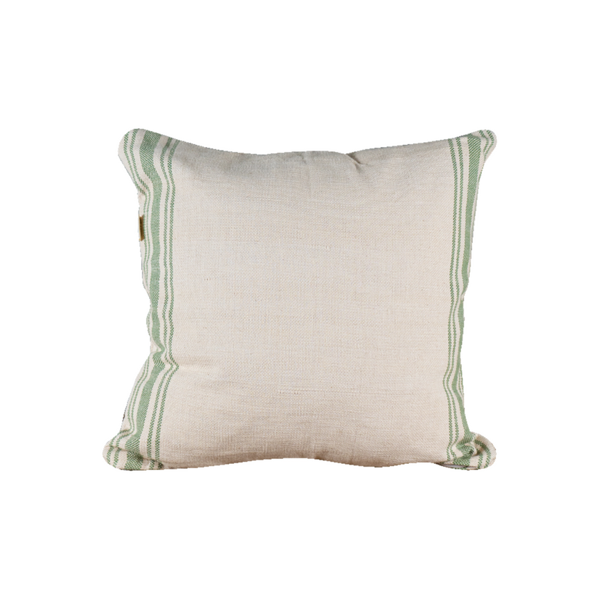 MURA GARIS GREEN CUSHION | 50 x 50 CM.