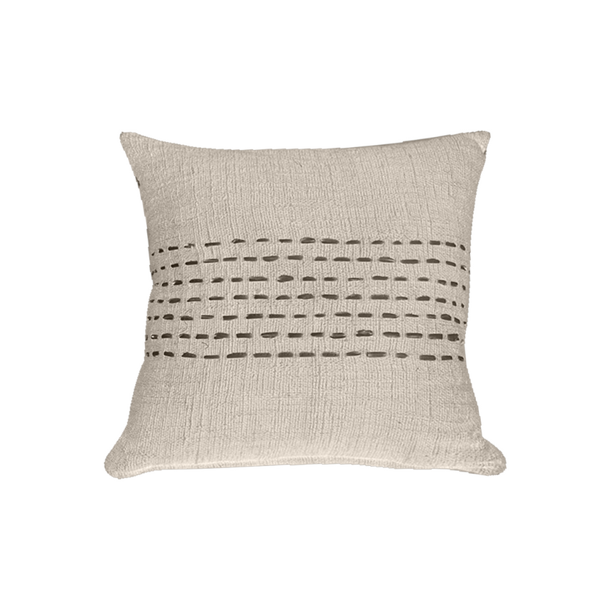 STITCH PERCA NATURAL SMALL CUSHION | 50 x 50 CM.