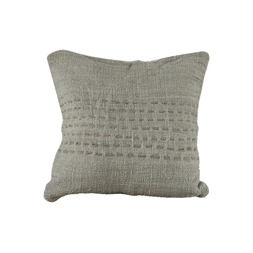 STITCH PERCA GREY  SMALL CUSHION | 50 x 50 CM.