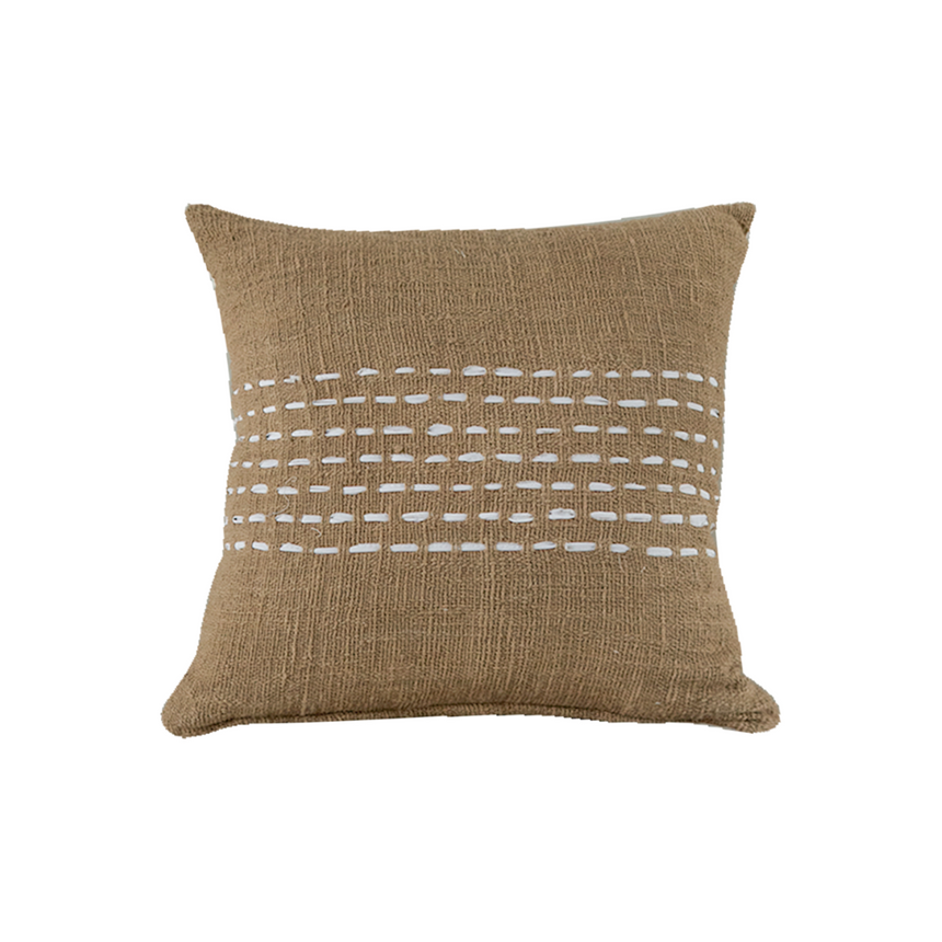 STITCH PERCA OLIVE  SMALL CUSHION | 50 x 50 CM.