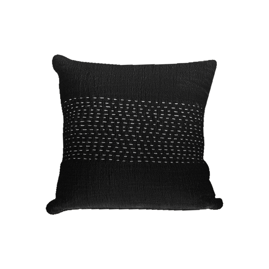 STITCH KENUR BLACK CUSHION | 50 x 50 CM.