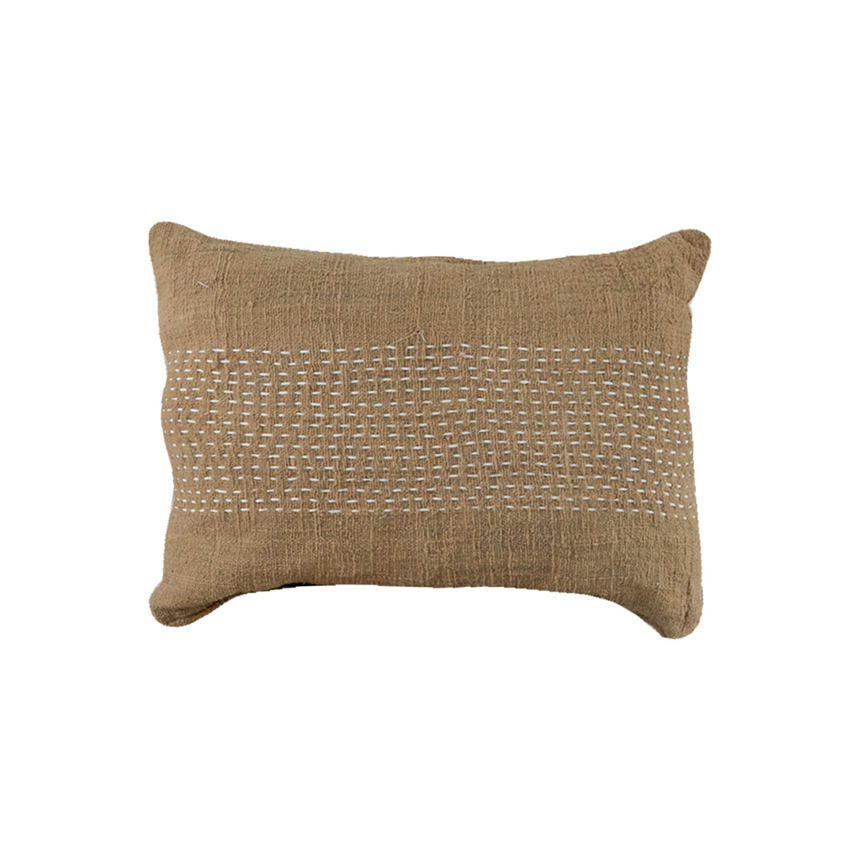 STITCH KENUR OLIVE CUSHION | 50 x 70 CM.