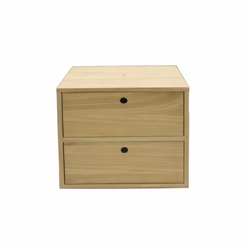 BOX STORAGE UNIT - 2 DRAWERS | 41 × 29 × 35 CM.
