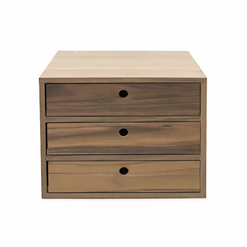 BOX STORAGE UNIT - 3 DRAWERS | 41 × 29 × 35 CM.