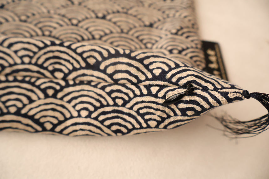 KYOTO CUSHION COVER AIZOME - FU SEIKAI  | 50 x 50 CM.
