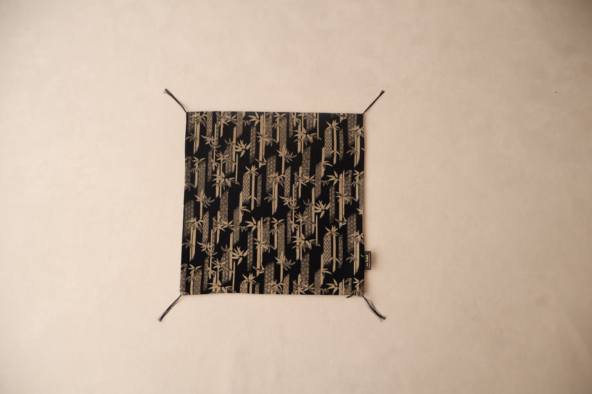 KYOTO CUSHION COVER AIZOME - FU TAKE BAMBOO  | 50 x 50 CM.
