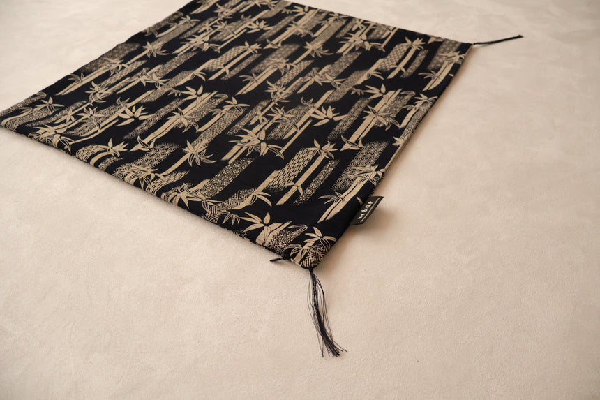 KYOTO CUSHION COVER AIZOME - FU TAKE BAMBOO  | 50 x 50 CM.