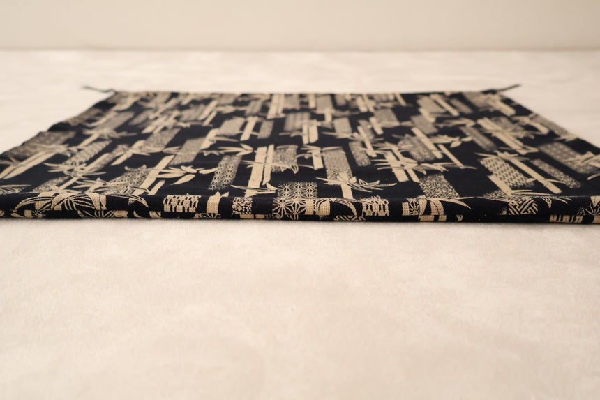 KYOTO CUSHION COVER AIZOME - FU TAKE BAMBOO  | 50 x 50 CM.