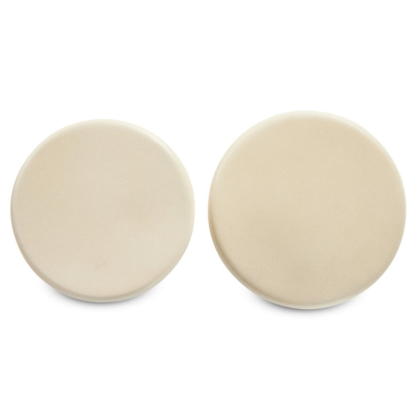 RAVINE CONCRETE ACCENT TABLE , SET OF 2 | DIA. 21.5 x 51 / 27 x 42 CM.