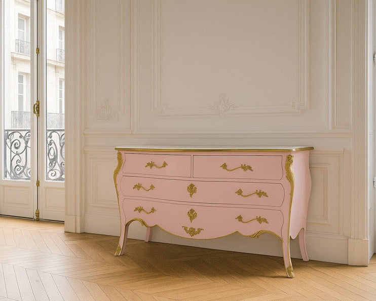 FRENCH COMMODE BLUSH PINK | 150 x 90 x 58 CM.