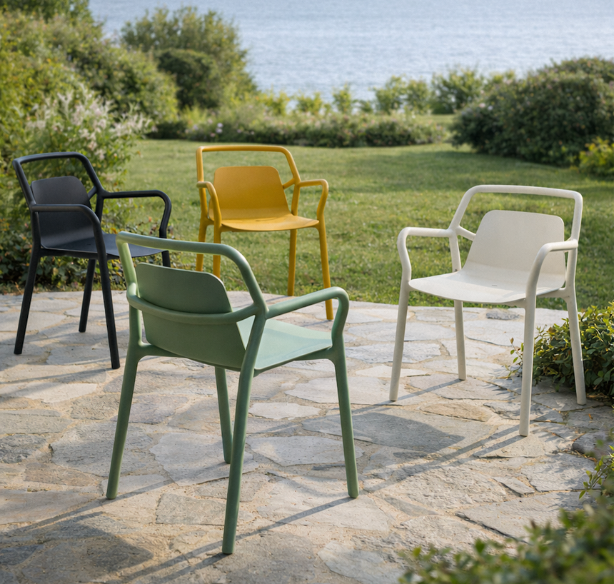 MIA OUTDOOR CHAIR COASTAL GREY| 80 x 53 x 63 CM.