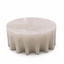 WHITE MARBLE DECOR BOWL - WHITE | &nbsp;8” × 8” × 3.5”