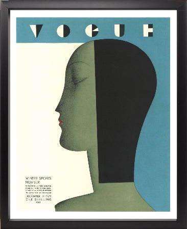 VOGUE DECEMBER 11 1929 FASHION ABSTRACT WALL ART | 51 x 41 CM.