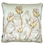 Velvet cushion cover w/piping – flower dream #LA115