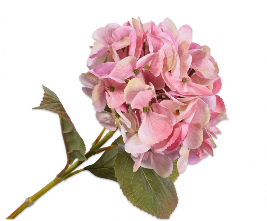 ARTIFICIAL FLOWERS - HYDRANGEA SPRAY PINK 65 CM