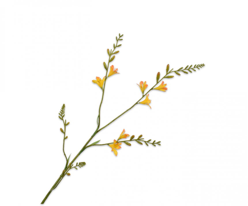ARTIFICIAL FLOWERS - CROCUS SPRAY YELLOW 98 CM