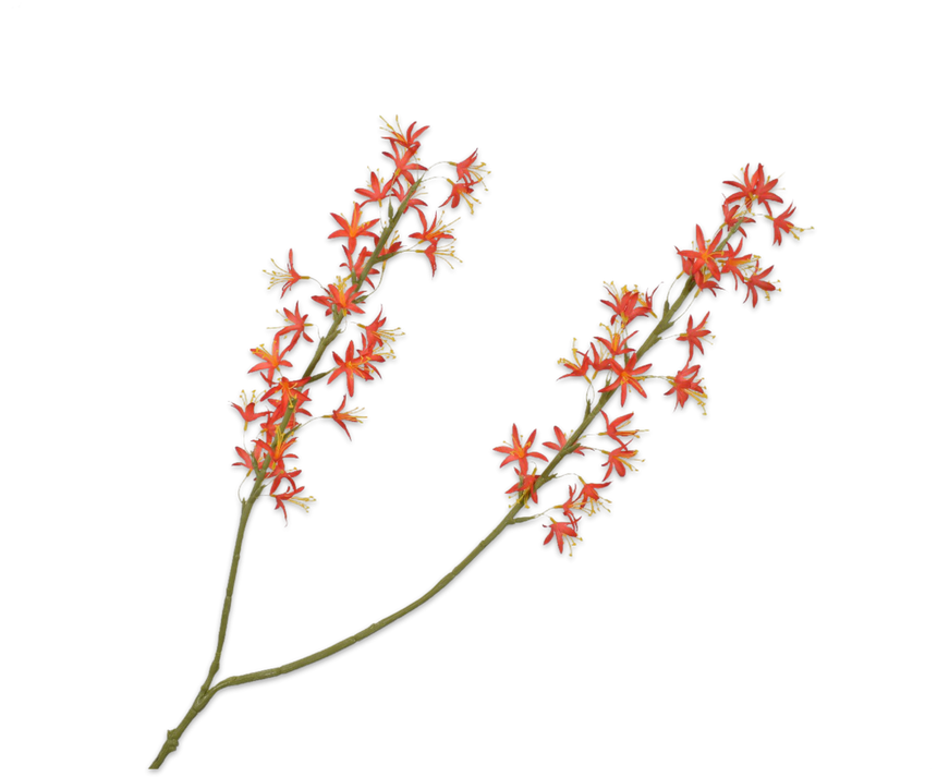 ARTIFICIAL FLOWERS - BLOSSOM SPRAY ORANGE 104 CM