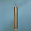 BIG HANGING TUBE LAMP BRASS | 71 x 10 cm.