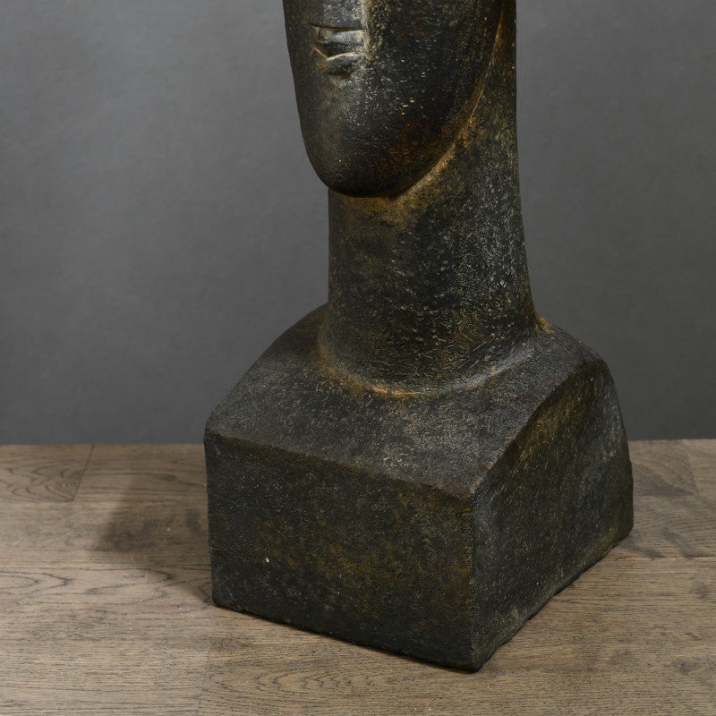Tribute to Modigliani - Bust of Woman - Black