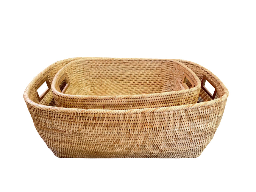 Manderin Nested Village Baskets (set of 2)